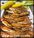 🏈MD Lunch Box (12) XL Male Crabs with Corn