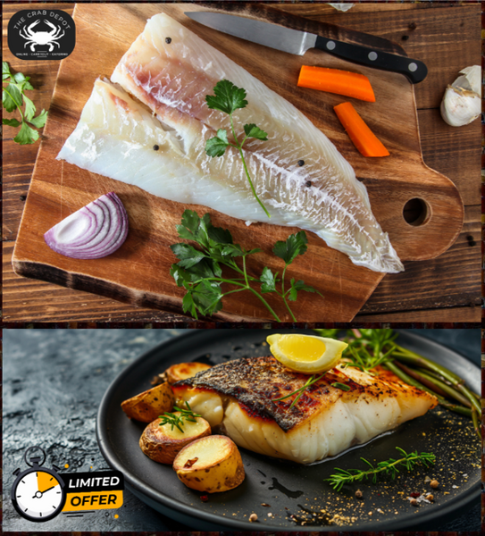 File Cod Mosba Alaskan Cod (Wild-Caught) Fillets, 5 lbs. – Crab Depot