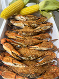 🏈MD Lunch Box (12) XL Male Crabs with Corn