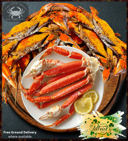🍀Double Dozen JUMBO Blue & Snow Crab Pack
