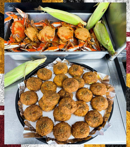Steamed Supers with (4) Crab Cakes