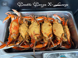 🆕XL (24) Steamed Male Blue Crabs, 6½"-7"